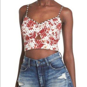 Leith Floral Print Crop Camisole